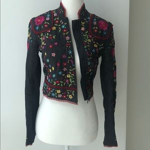 Moschino Vintage Denim Embroidery Jacket